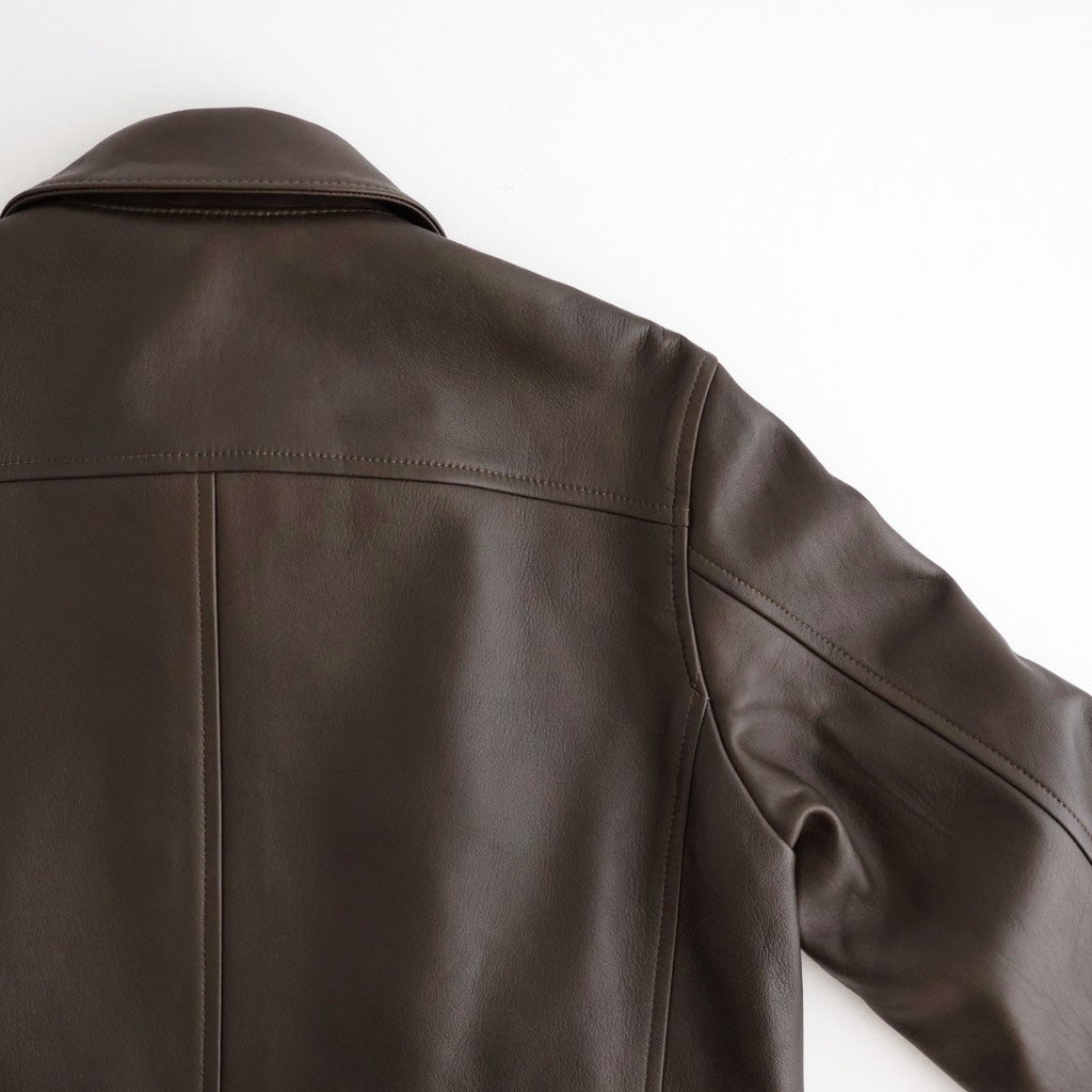 SHEEP AVIATOR LEATHER JACKET #052 DARK BROWN [16862 25023]