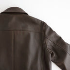 SHEEP AVIATOR LEATHER JACKET #052 DARK BROWN [16862 25023]