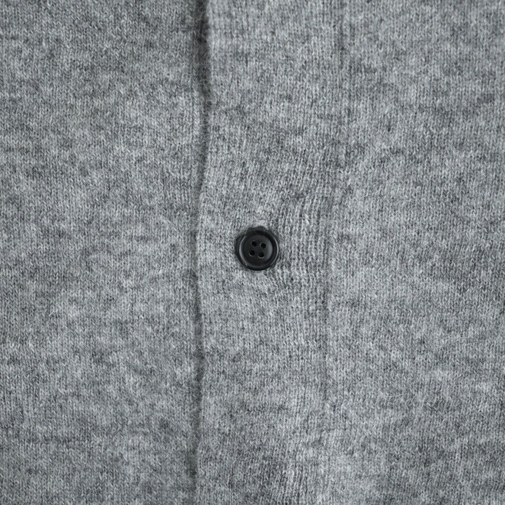 Lightweight All-yak POLO Cardigan #GRAY [NEP-AW2603]