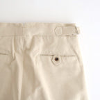 DOUBLE-PLEATED SMARTY TROUSER #BONE [252OJ-PT08]