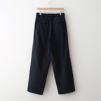 TRIPLE PLEATED WIDE TROUSERS #NAVY [A26A93PT03C]