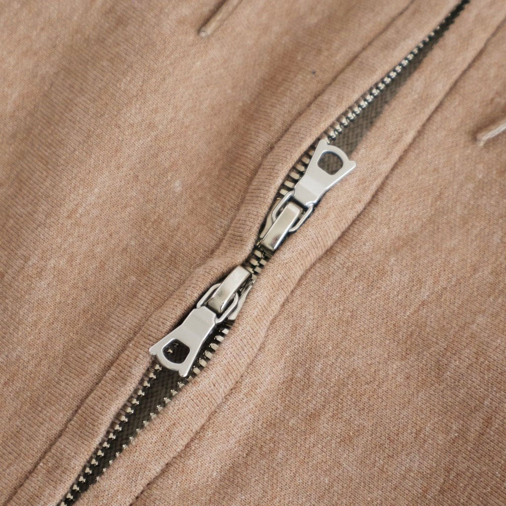 Thin-Sweat Hoodie Zip #HeatherBeige [bROOTS25S24S26]