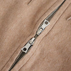 Thin-Sweat Hoodie Zip #HeatherBeige [bROOTS25S24S26]