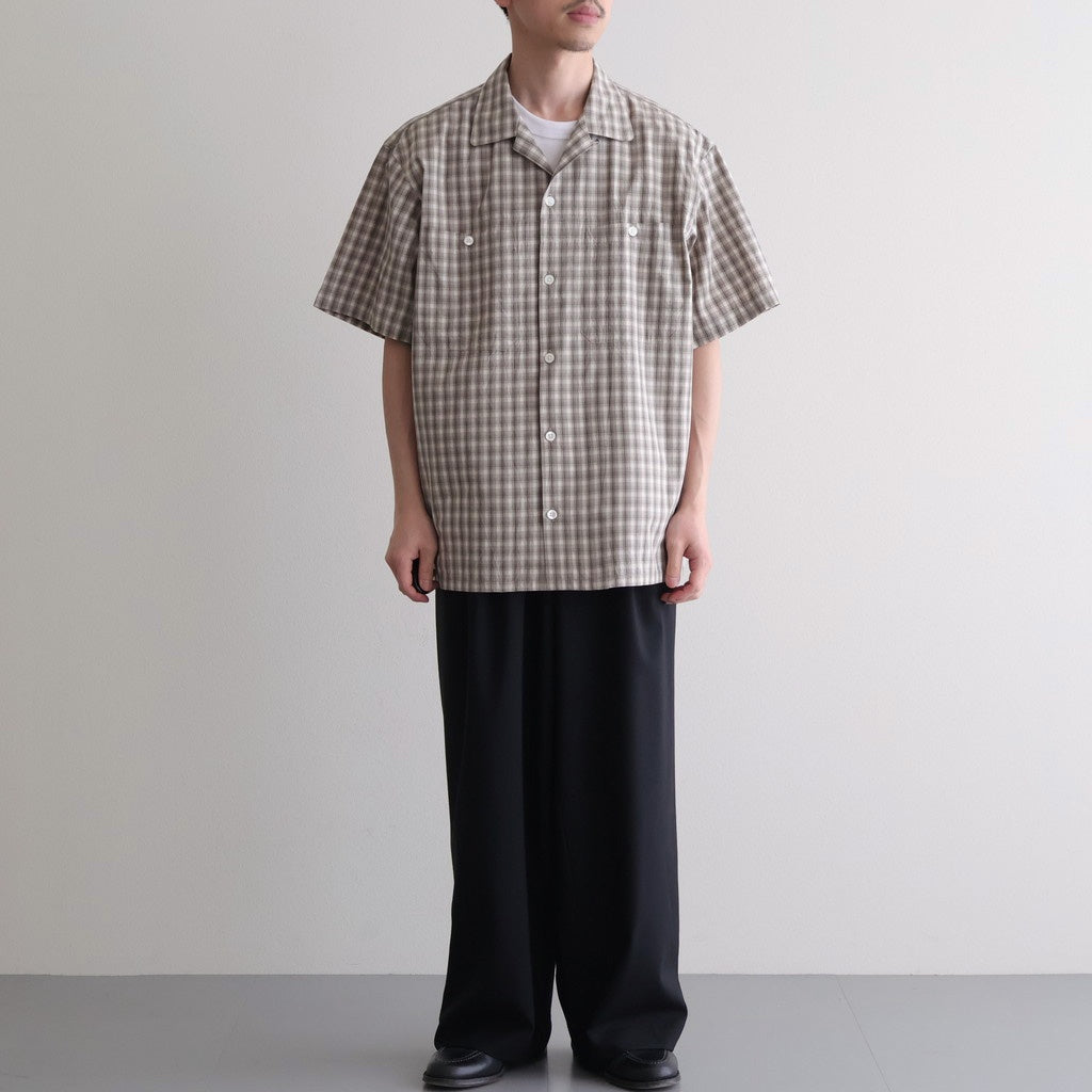 Organic Cotton Rambling Check Shirts #Beige check [6061-1601]