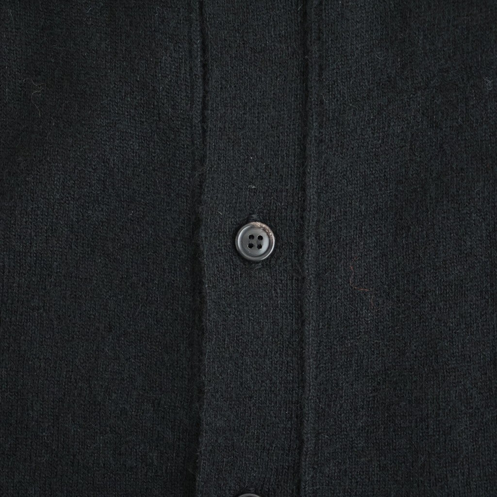 Lightweight All-yak POLO Cardigan #BLACK [NEP-AW2603]
