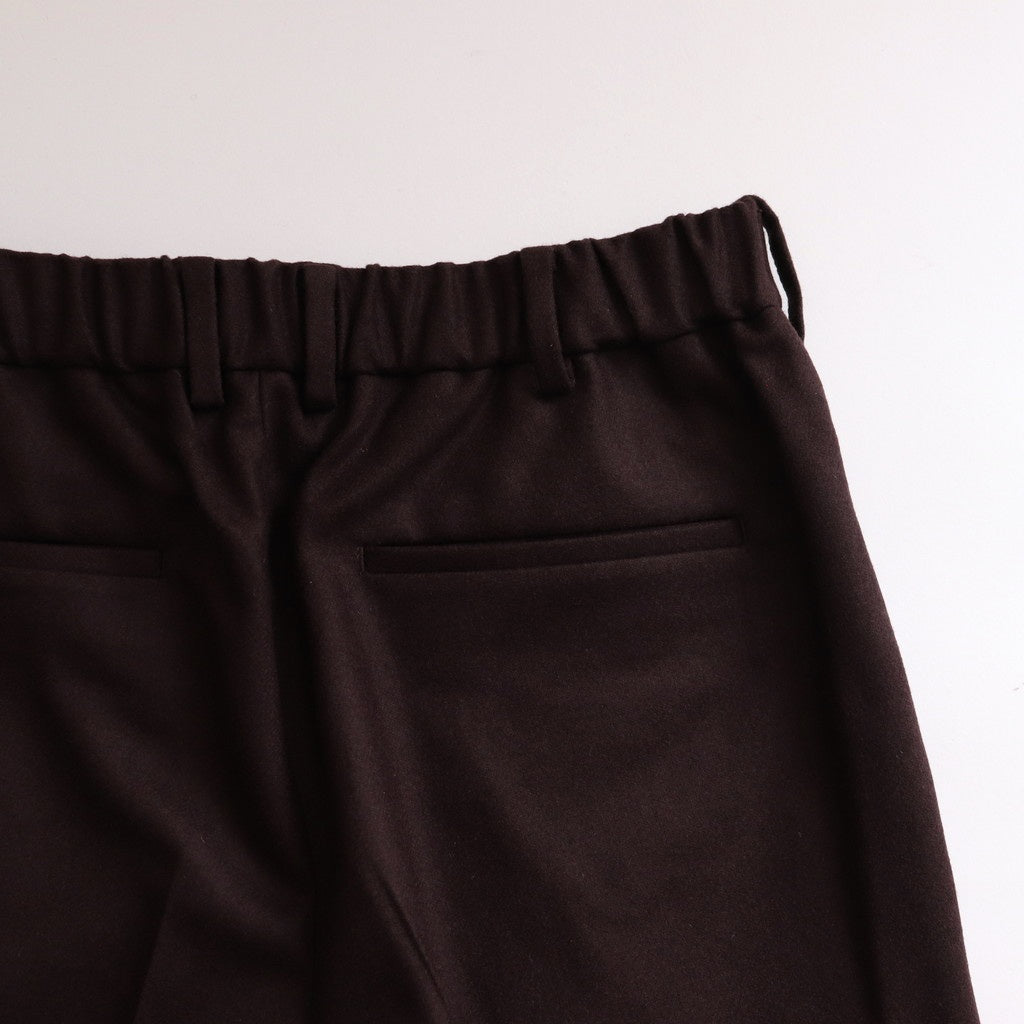 DOUBLE PLEATED TROUSERS #DARK BROWN [A24C17PT02C]