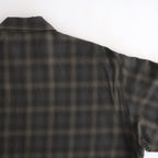 DOUBLE POCKET OPEN COLLAR L/S SHIRT #GRAY CHECK [M25C22SH02C]