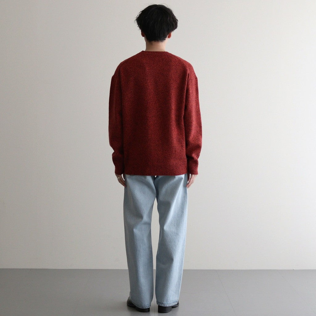 WOOL CASHEMERE KN P/O #FIRE ORANGE [17042 60072]