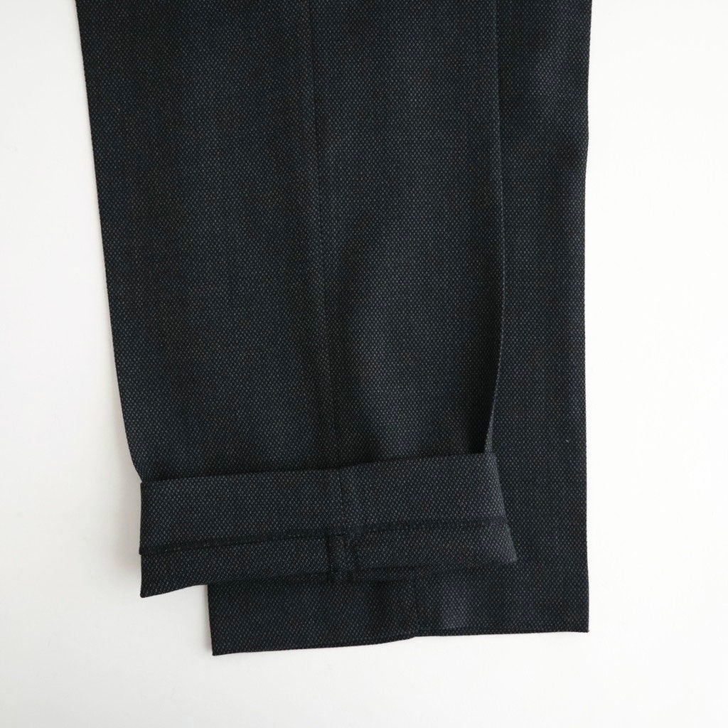 REGULAR FIT STRAIGHT TROUSERS #GRAY BIRD’S-EYE [M26C10PT03C]
