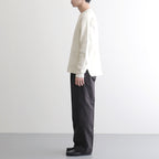 FRONT TUCK ARMY TROUSER #BLACK [252OJ-PT07]