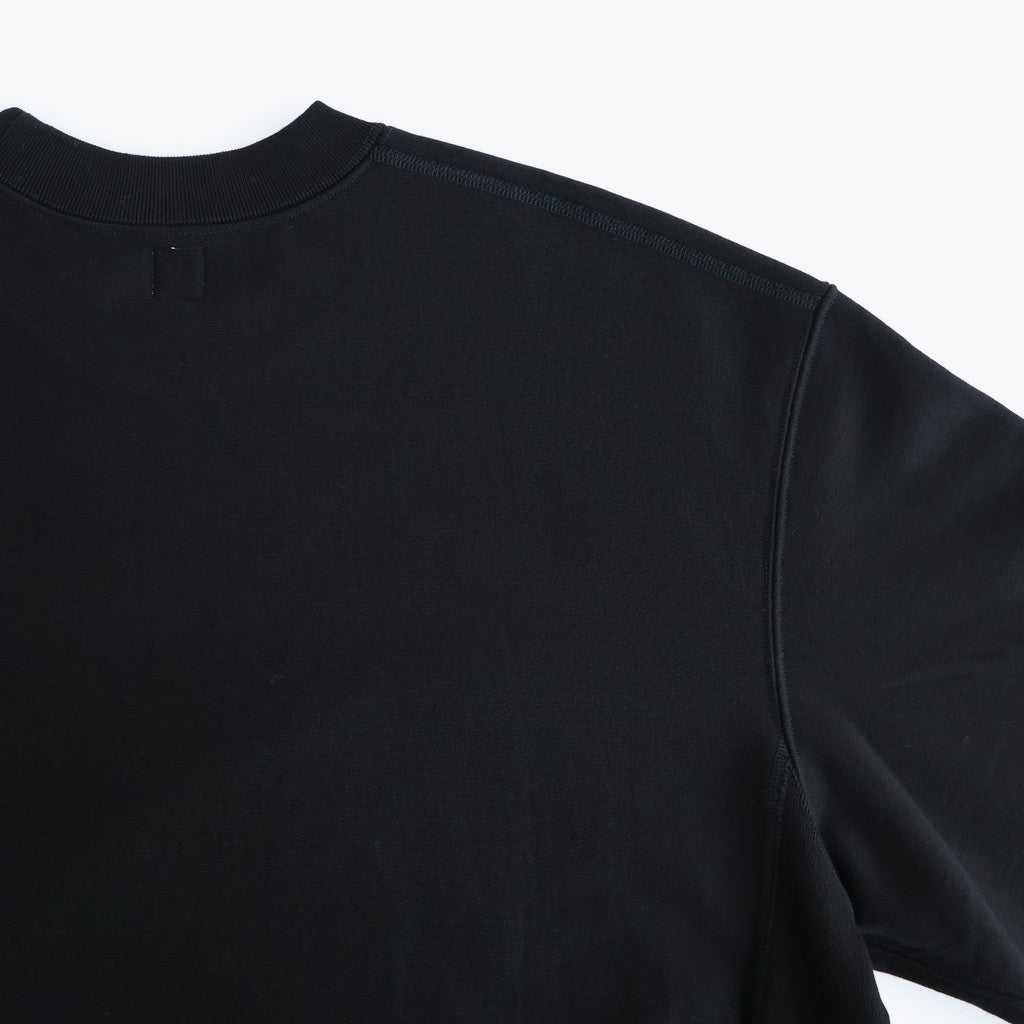 Soft&Hard Sweat Crew-Neck P/O #Black [bROOTS24F21F25]