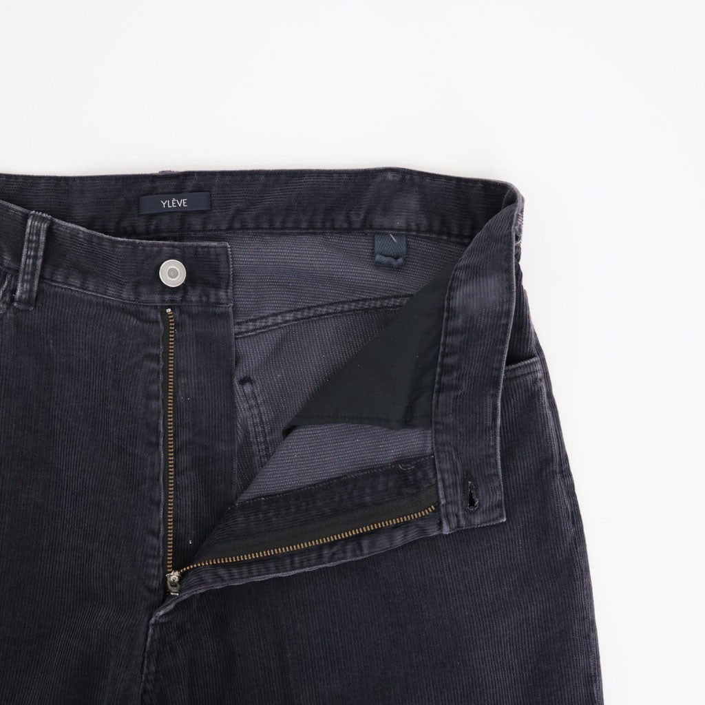SULFUR-DYED BLEACHED CORDUROY PANTS #120 FADED NAVY [17062 40044]