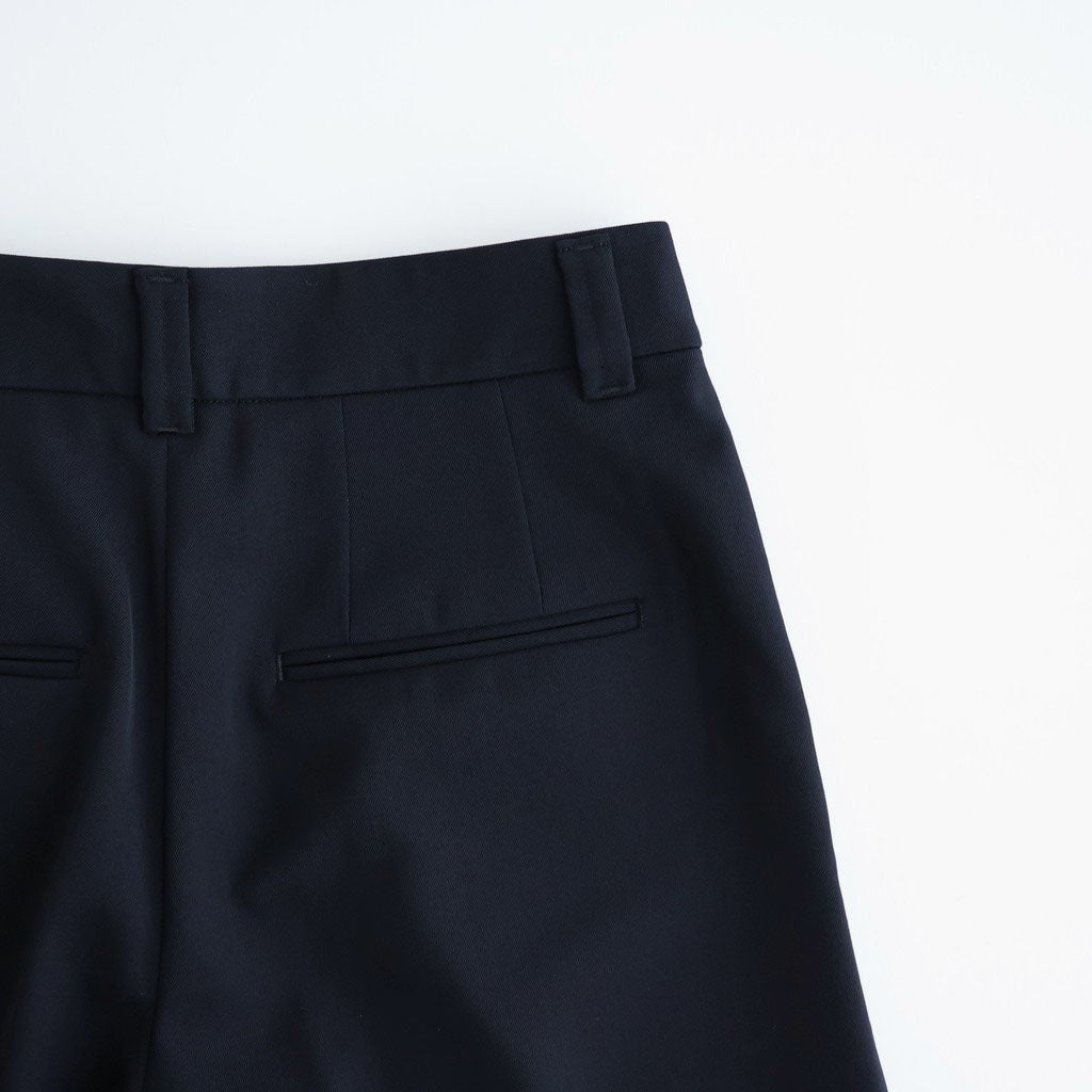 Wool Gabardine Wide Trousers #NAVY [NEP-AW2655]