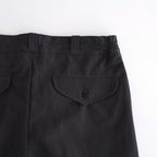 FRONT TUCK ARMY TROUSER #BLACK [252OJ-PT07]