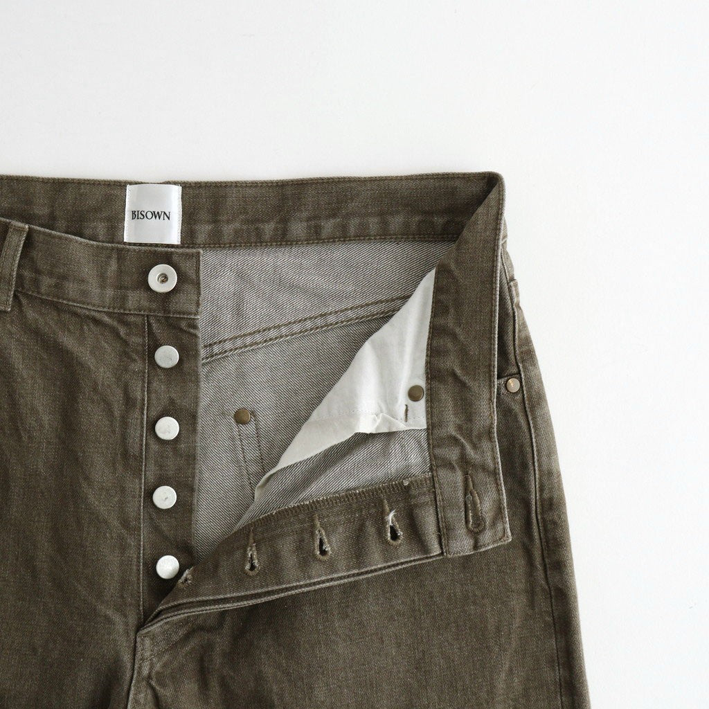 PURE STRAIGHT KHAKI DENIM #KHAKI [26W-BIS-PT05K]