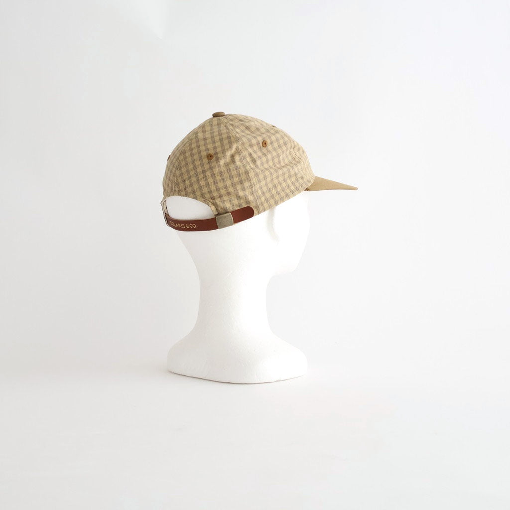 MADRAS CHECK CAP - DANNYBOY #MUSTARD [Z01004]