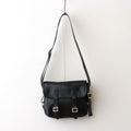FLAP SHOULDER BAG S #BLACK [BG-31-COW-5]