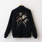 FADED VELVET SOUVENIR JACKET #GRAPHITE [242OJ-JK15]