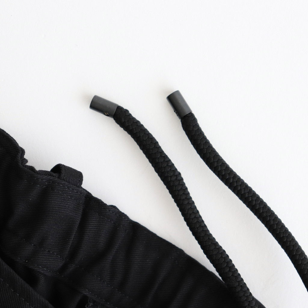 DOUBLE PLEATED EASY TROUSERS #BLACK [A25C04PT02C]