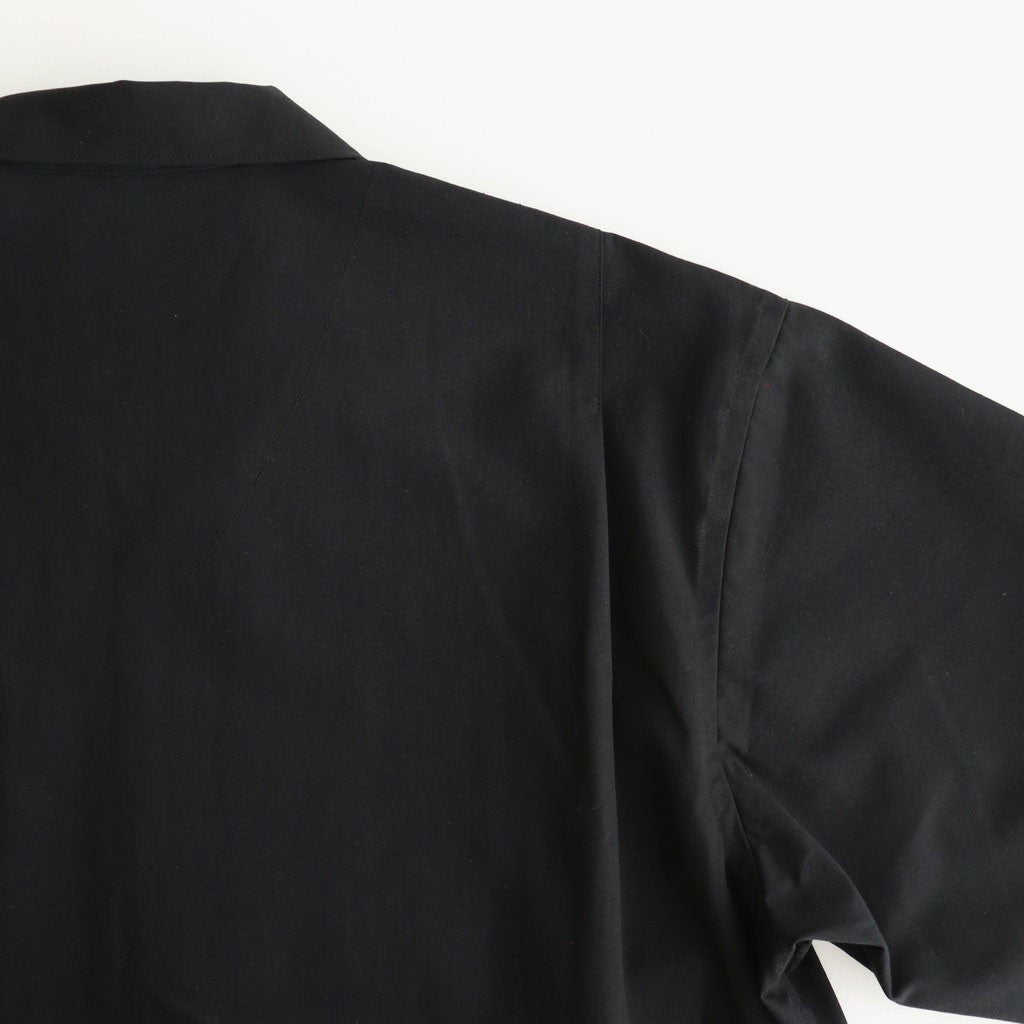 SILK NEP CLOTH SOUVENIR SHIRTS (Short-sleeve) #ONYX [251OJ-SH14]