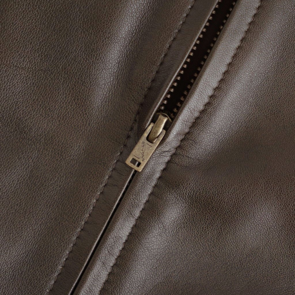 SHEEP AVIATOR LEATHER JACKET #052 DARK BROWN [17062 25023]