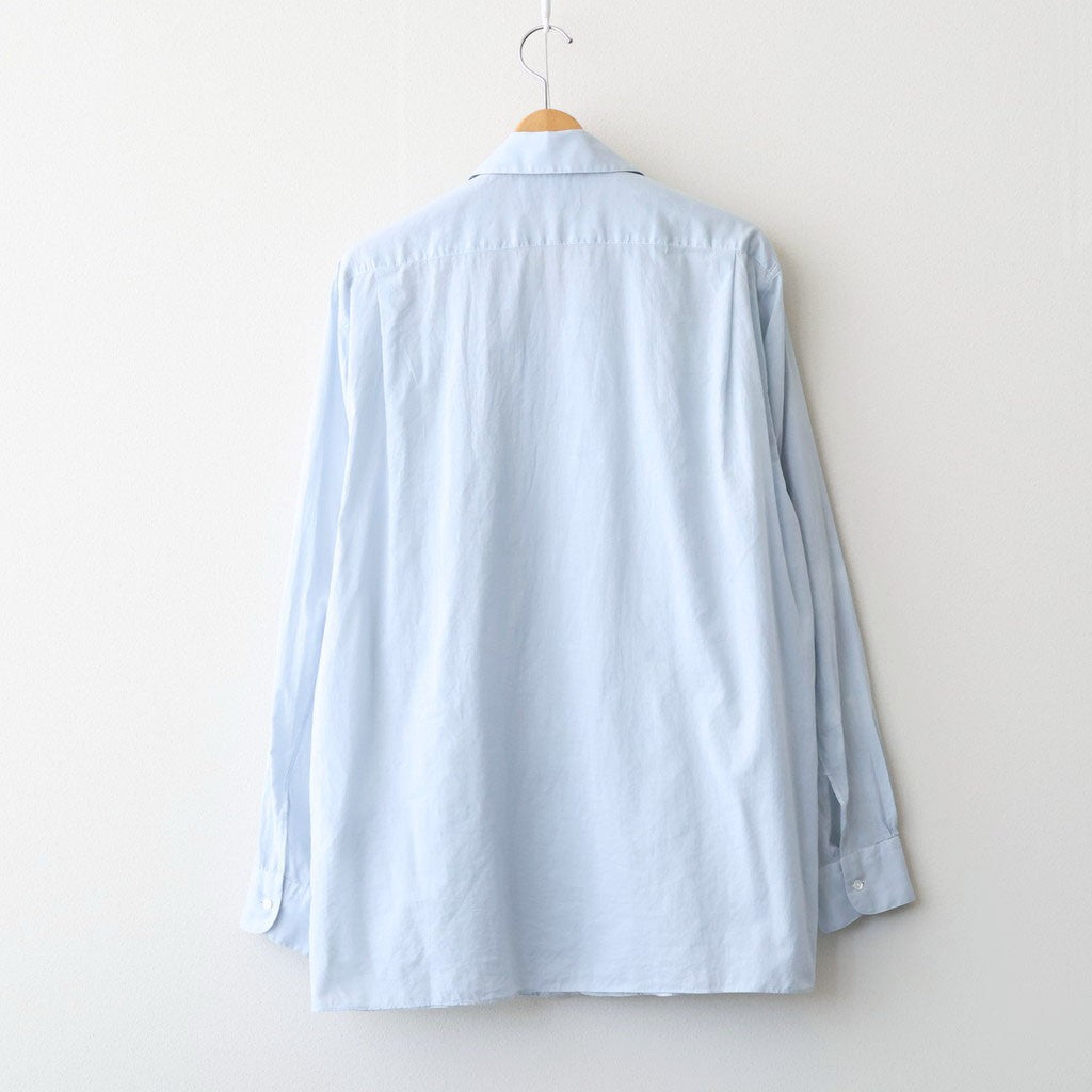 ITALIAN OPEN COLLAR SHIRT #ICE [A26A23SH03C]
