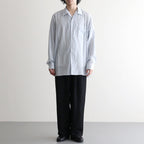 ITALIAN OPEN COLLAR SHIRT #ICE [A26A23SH03C]