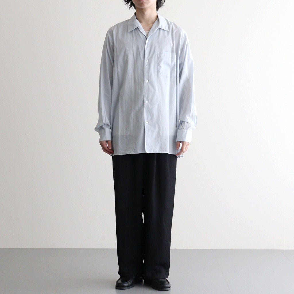 ITALIAN OPEN COLLAR SHIRT #ICE [A26A23SH03C]