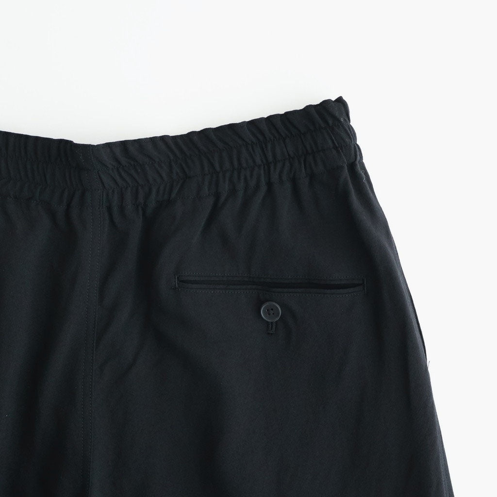 Wool Cupro Easy Wide Trousers #Black [NEP-SS2606]
