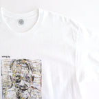 SHORT SLEEVE PRINT-T "swing by" #WHITE [DNA25T02]