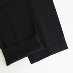 FLAT TAPERED TROUSERS #BLACK [A25C06PT01C]
