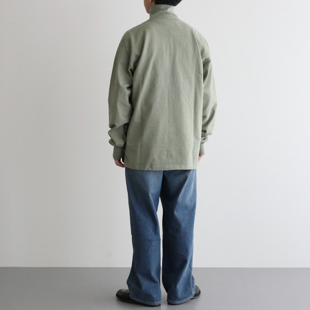 HALF ZIP SPORTING TOP #OLIVE [PMAS-CL01]