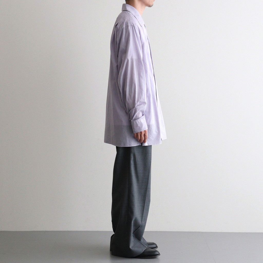ITALIAN OPEN COLLAR SHIRT #LAVENDER [A26A23SH03C]