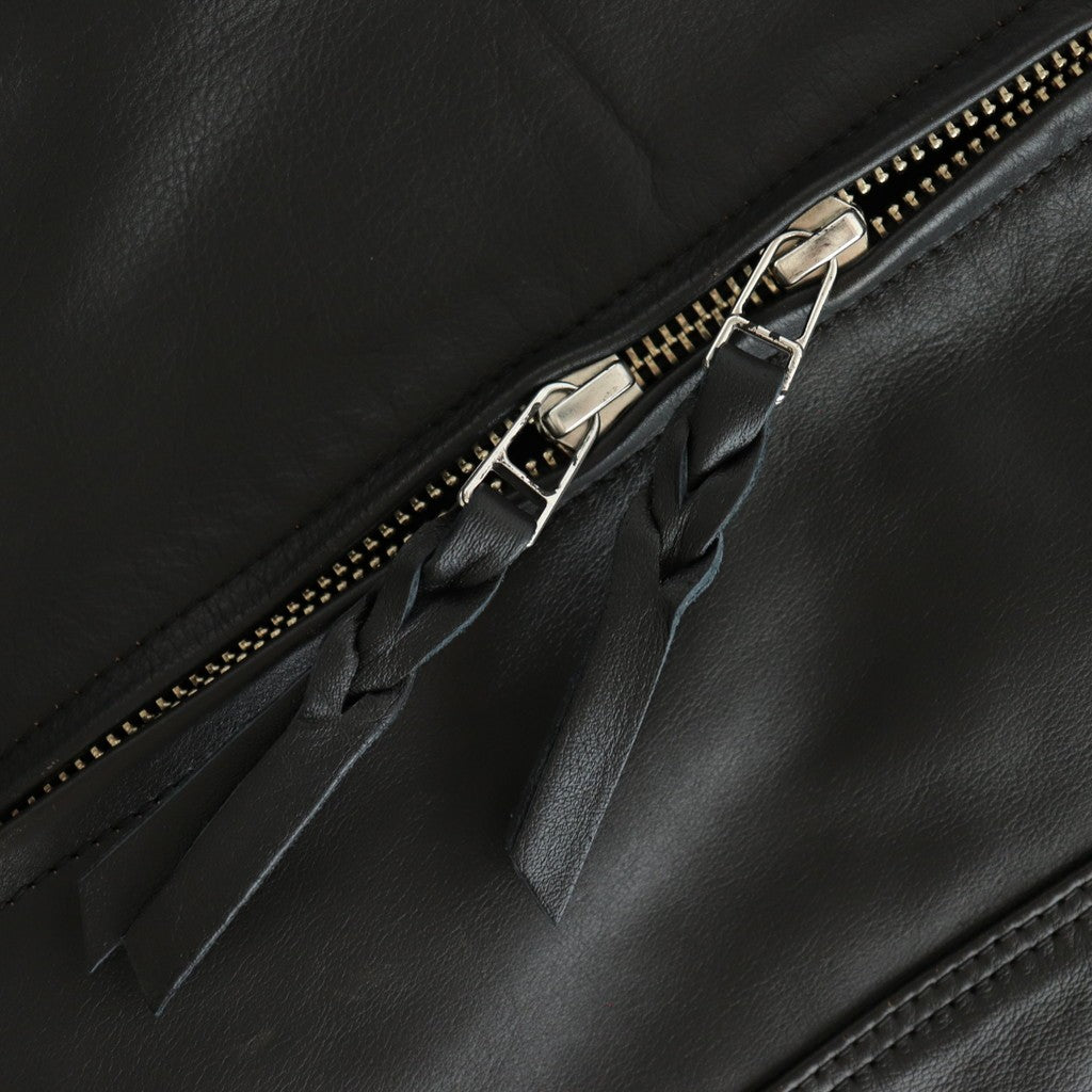 WORK VEST #BLACK [V-09-C-COW-4]