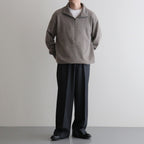 Wool Flannel Tuckless Waide Trousers #TOP Gray [NEP-AW2504M]