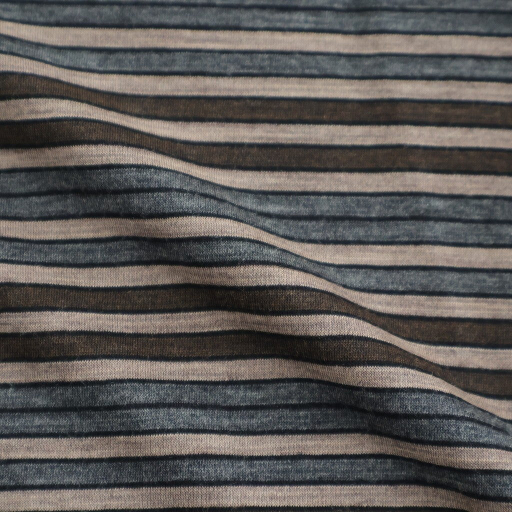 CREW NECK TEE #BEIGE BORDER [M26A12CS02B]