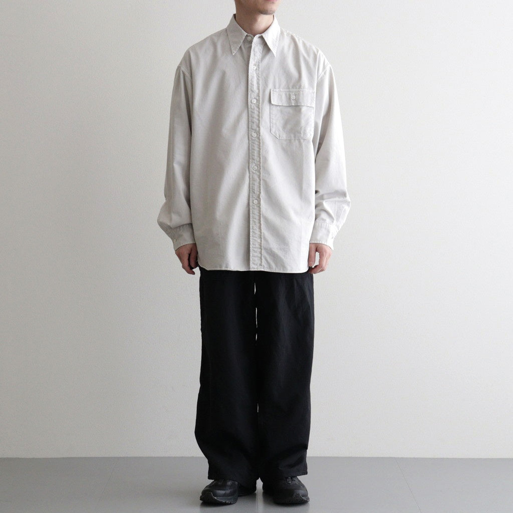 Garment Dyed Field Twill Shirt #Stone [N26SG034] - Diffusion 三重