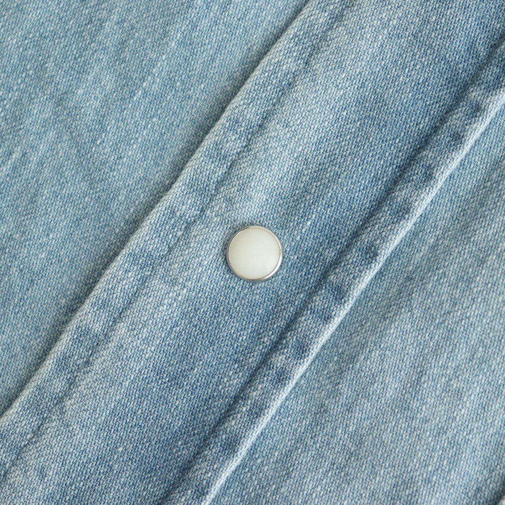 Regular Collar Light Denim Shirt #Indigo Bleach [S25SG087]