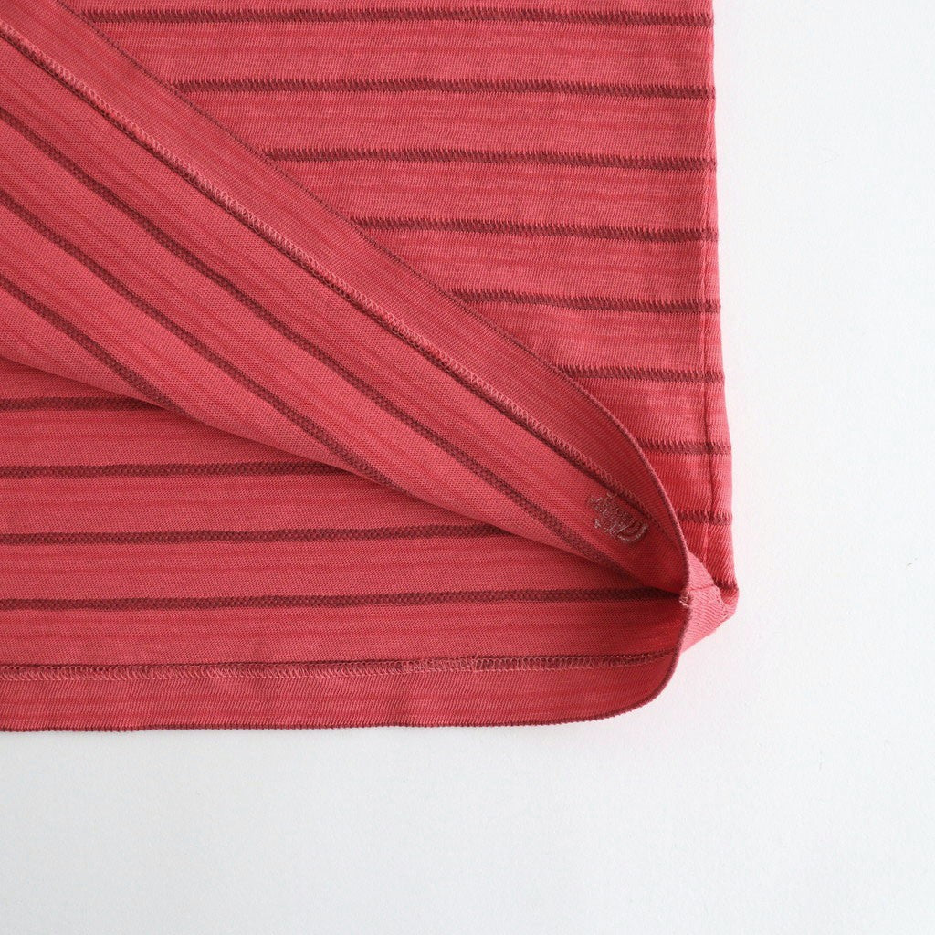 Garment Dyed Jacquard Field Tee #Red [N26SH039]