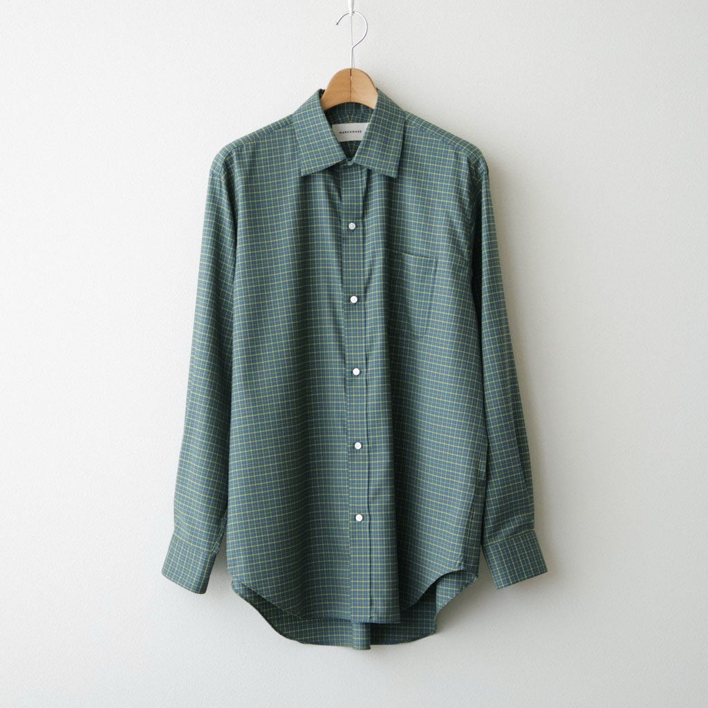 REGULAR FIT DRESS SHIRT #GREEN CHECK [A26C11SH01C]