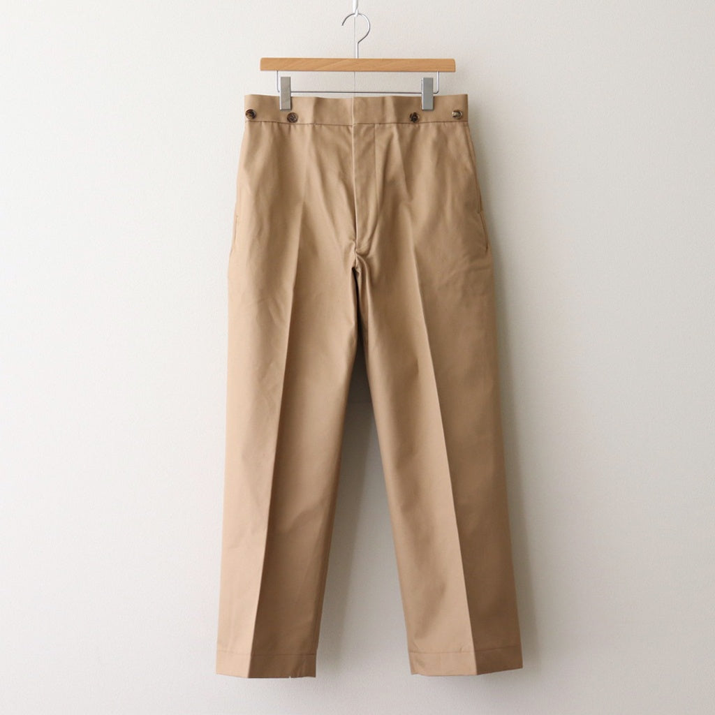 SOLIS COTTON TROUSERS - CHINO #BEIGE [HV501001]