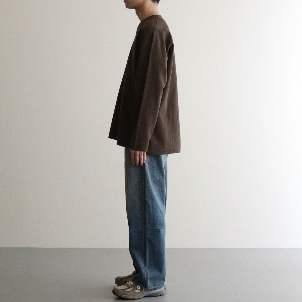 Rough&Smooth Thermal Over Neck L/S #KhakiBrown [bROOTS24F30]