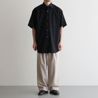 DOUBLE PLEATED EASY TROUSERS #LIGHT GRAY [A25C04PT02C]