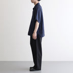 DOUBLE PLEATED EASY TROUSERS #BLACK [A25C04PT02C]