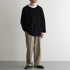 NORMANDY LINEN BASQUE SHIRT #BLACK [BN-25SM-065]