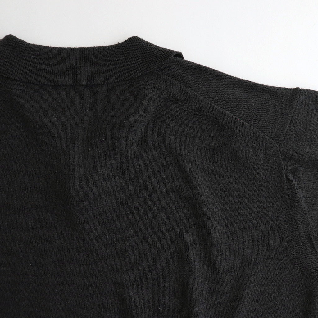 SILK POLO SKIPPER #CHARCOAL [BN-25SM-037]