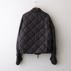 HIGH-COUNT SILK MITTEN PUFF JACKET #WHISKY [252OJ-JK13]