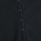 Classic Rib Henley-neck L/S #Black [bROOTS24F006WF26]