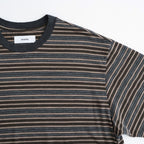 CREW NECK TEE #BEIGE BORDER [M26A12CS02B]