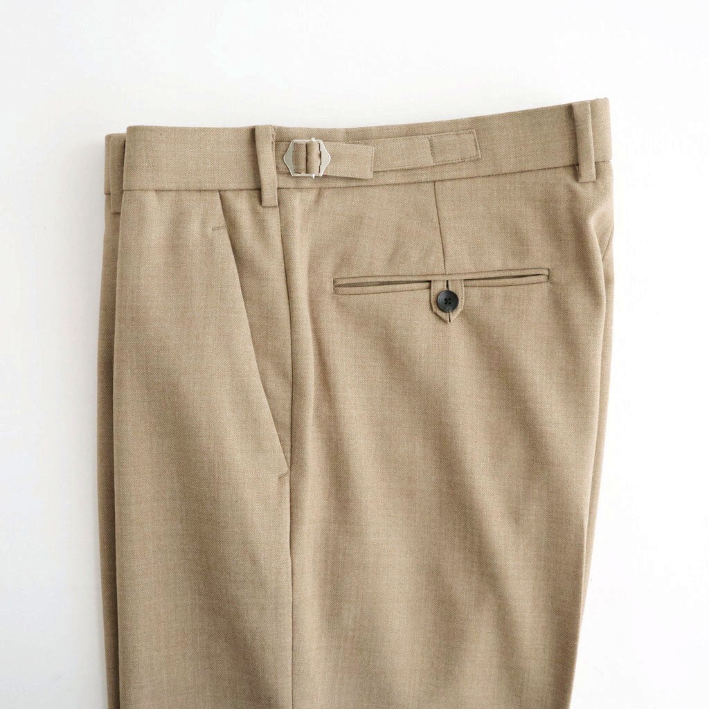 REGULAR FIT STRAIGHT TROUSERS #BEIGE [M26C06PT02C]